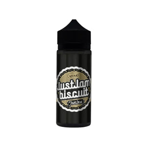 Just Jam Biscuit Custard Flavour 100ml E-liquid Shortfill For DTL Vaping with a Sub-ohm Vape kit or Sub-ohm Vape Tank