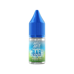 Just Juice Bar Below Zero 10ml Nic Salt E-liquid in Caribbean Twist Flavour