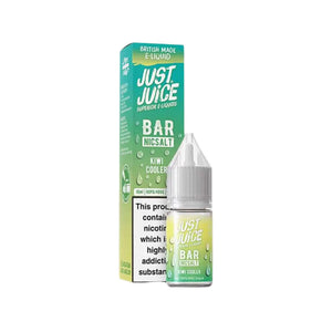 Just Juice Bar Kiwi Cooler 10ml Nic Salt E-liquid - Perfect for Refillable Vape Kits