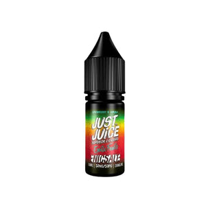 Just Juice Exotic Fruits Strawberry & Curuba Flavour 10ml Nic Salt E-liquid perfect for Refillable Vape kits