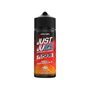 Just Juice Fusion Mango & Blood Orange On Ice Flavour 100ml Shortfill Vape Juice for DTL Sub-ohm Vaping with Sub-ohm Vape Kits or Sub-ohm Vape Tanks