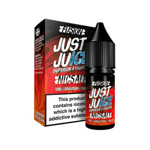Just Juice Fusion Mango & Blood Orange On Ice Flavour 10ml Nic Salt E-liquid perfect for refillable vape kits