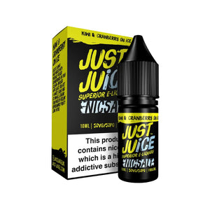 Just Juice Kiwi Cranberry On Ice Flavour 10ml Nic Salt E-liquid perfect for Refillable Vape Kits