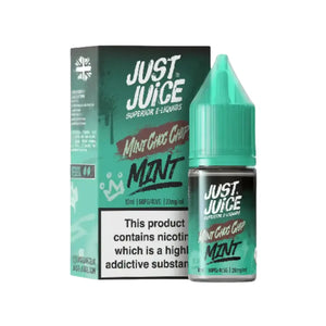 Just Juice Mint Choc Chip Flavour 10ml Nic Salt E-liquid perfect for Refillable Vape Kits