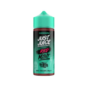 Just Juice Mint Red Mint Flavour 100ml Shortfill E-liquid for DTL Vaping with Sub-ohm Vape Kits