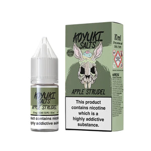 Koyuki Salts apple strudel flavour 10ml nic salt e-liquid - Great with refillable vape kits