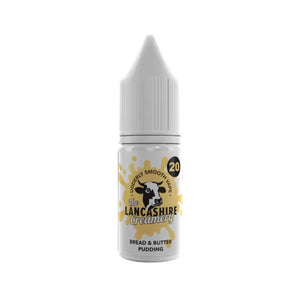 Lancashire Creamery 10ml Nic Salt bread & butter pudding flavour perfect for Pod Vape Kits