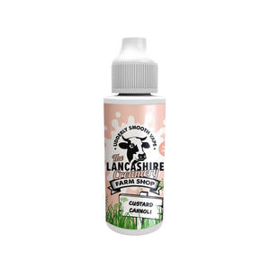 Lancashire Creamery Farm Shop Custard Cannoli Flavour 100ml E-liquid Shortfill Great for Sub-ohm Vape Kits & Sub-ohm Vape Tanks