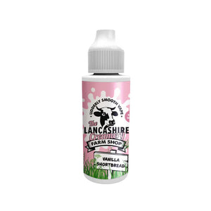 Lancashire Creamery Farm Shop Vanilla Shortbread Flavour 100ml E-liquid Shortfill Great for Sub-ohm Vape Kits & Sub-ohm Vape Tanks