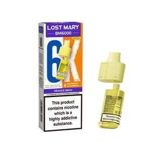 Lost Mary BM6000 Refill Pod in Orange Bruu Flavour 20mg.