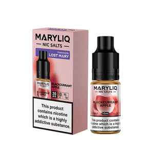 Lost Mary MaryLiq Blackcurrant Apple 10ml nic salt e-liquid - Perfect for Refillable Vape Kits