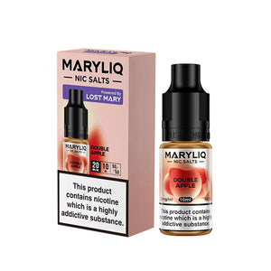 Lost Mary MaryLiq Double Apple 10ml nic salt e-liquid - Perfect for Refillable Vape Kits