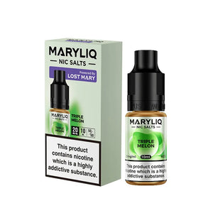 Lost Mary MaryLiq triple melon 10ml nic salt e-liquid - Perfect for Refillable Vape Kits