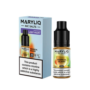 Lost Mary MaryLiq tropical island 10ml nic salt e-liquid - Perfect for Refillable Vape Kits