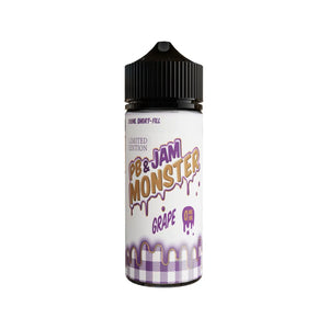 Monster Vape Peanut Butter & Jam Monster 100ml Shortfill E-liquid in Grape Flavour