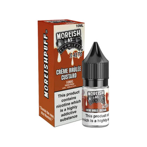Moreish As Flawless Creme Brulee Custard 10ml Nic Salt E-liquid