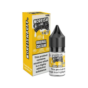 Moreish As Flawless Original Custard Flavour 10ml Nic Salt E-liquid