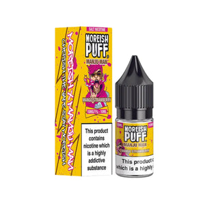 Moreish Puff Manju Man Mango Strawberry Flavour 10ml Nic Salt E-liquid perfect for Refillable Vape Kits