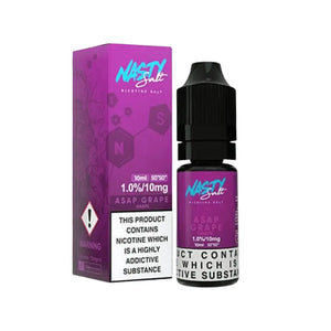 Nasty Salt Reborn ASAP Grape Flavour 10ml Nic Salt E-liquid perfect for Refillable Vape Kits