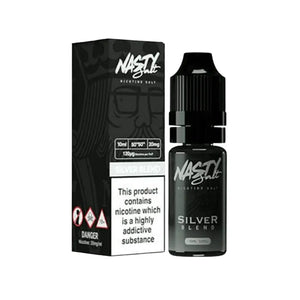 Nasty Salt Reborn Silver Blend Flavour 10ml Nic Salt E-liquid perfect for Refillable Vape Kits