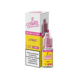 Ohm Brew Double Brew J Fruit Flavour 10ml Nic Salt E-liquid perfect for Refillable Vape Kits