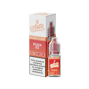 Ohm Brew Double Brew Peach Ice Flavour 10ml Nic Salt E-liquid perfect for Refillable Vape Kits