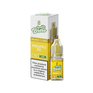 Ohm Brew Double Brew Pineapple Ice Flavour 10ml Nic Salt E-liquid perfect for Refillable Vape Kits