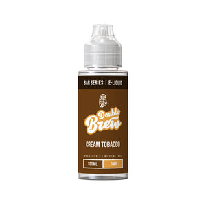 Ohm Brew Double Brew XL Bar 100ml Shortfill in cream tobacco flavour.