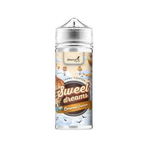 Sweet Dreams Caramel Fusion 100ml Vape Juice Shortfill By Omerta E-liquids great for DTL Vaping with sub-ohm vape tanks