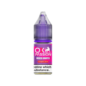 OXVA Ox Passion Mixed Grapes 10ml Nic Salt E-liquid - Perfect for Refillable Vape Kits