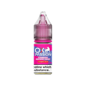 OXVA Ox Passion Strawberry Raspberry Cherry 10ml Nic Salt E-liquid - Perfect for Refillable Vape Kits