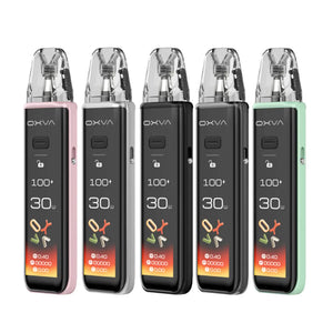 OXVA Xlim 3 Ultra Pod Vape Kit In Cherry Pink, Metal Silver, Ultra Carbon, Metal Gray, and Mint Green Colour