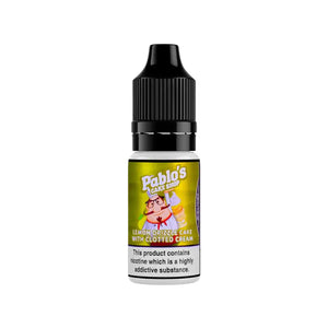 Pablo's Cake Shop Lemon Drizzle cake with Clotted Cream Flavour 10ml Nic Salt E-liquid perfect for Refillable Vape Kits