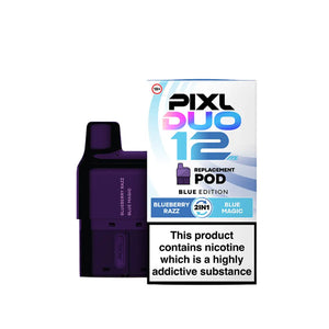 PIXL Duo Prefilled Vape Pod Blue Edition 2 in 1 Flavours Blueberry Razz - Blue Magic