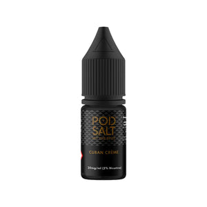 Pod Salt Core Cuban Creme Flavour 10ml Nic Salt E-liquid perfect for Refillable Vape Kits