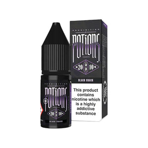 Prohibition Potions Black Crack Flavour 10ml Nic Salt E-liquid perfect for Refillable Vape Kits