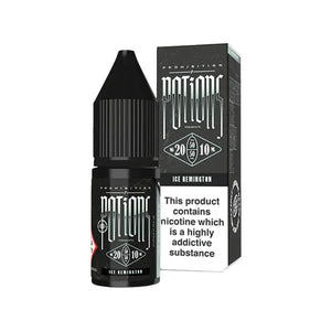 Prohibition Potions Ice Remington Flavour 10ml Nic Salt E-liquid perfect for Refillable Vape Kits