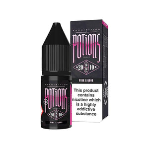 Prohibition Potions Pink Liquor Flavour 10ml Nic Salt E-liquid perfect for Refillable Vape Kits