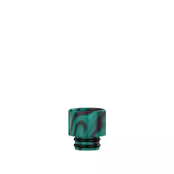 Three Recoil R3 Drip Tips in Green Patterns for Vape Tanks.