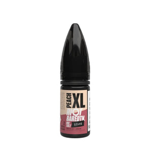 Riot Squad Bar Edition in Peach XL flavour, 20mg strength Riot Squad Vape Juice for pod vape kits and MTL devices