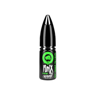 Riot Squad PUNX Series Apple Cucumber Mint & Aniseed Flavour Nic Salt 10ml E-liquid perfect for Refillable Pod Vape Kits