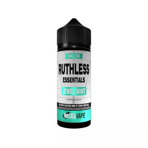 Ruthless Essentials 100ml Vape Juice Jewel Mint Flavour great for Sub-ohm Vape Kits or Sub-ohm Vape Tanks