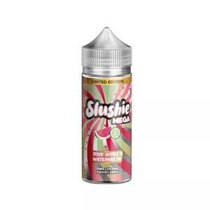Slushie Mega Sour Apple & Watermelon Flavour 100ml Vape Juice 70vg/30pg ratio great for DTL Vaping with Sub-ohm Kits & Sub-ohm Tanks