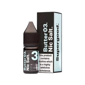 Supergood Butter 03 10ml Nic Salt E-liquid - Perfect for refillable vape kits