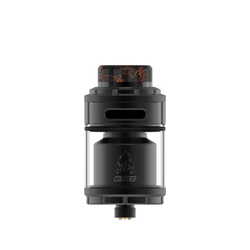 Five Blaze RTA vape tanks in silver, black, and gold with flame design.
