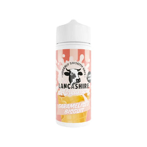 The Lancashire Ice Creamery Caramelised Biscuit Flavour 100ml Shortfill Vape Juice great for Sub-ohm Vape Kits & Sub-ohm Vape Tanks