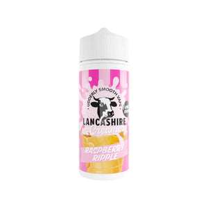 The Lancashire Ice Creamery Raspberry Ripple Flavour 100ml Shortfill Vape Juice great for Sub-ohm Vape Kits & Sub-ohm Vape Tanks