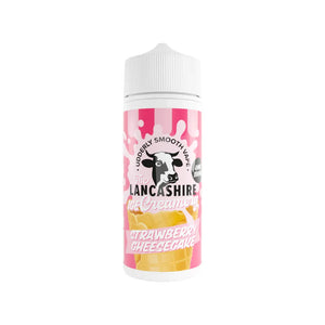 The Lancashire Ice Creamery Strawberry Cheesecake Flavour 100ml Shortfill Vape Juice great for Sub-ohm Vape Kits & Sub-ohm Vape Tanks