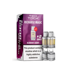 Tick Tock 8000 Refills in Blueberry Cherry Flavour