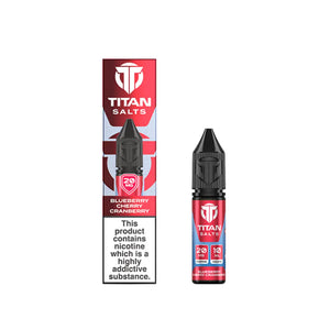Titan Vape 10ml Nic Salt Blueberry Cherry Cranberry Flavour perfect for Pod Vape Kits